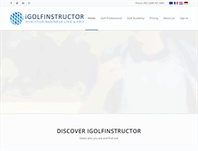 Tablet Screenshot of igolfinstructor.com